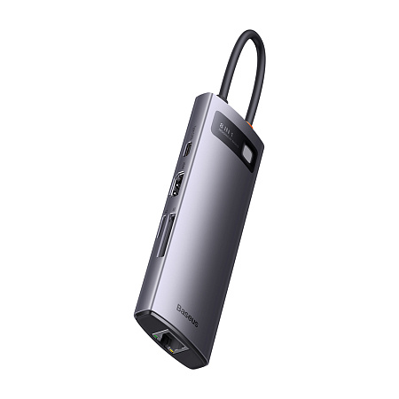 Baseus HUB 4in1 Type-C to 4+USB-A, Metal Gleam Series, Space Gray