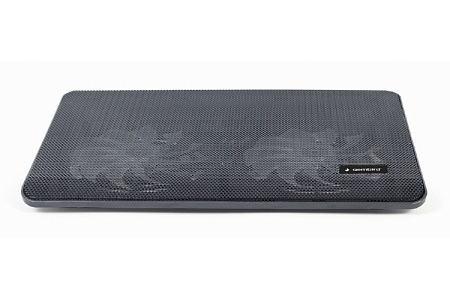 Охлаждающая подставка для ноутбука Gembird NBS-2F15-05, 15,6", Чёрный