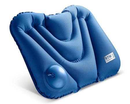 Cellular Inflatable Lumbar Pillow, Blue