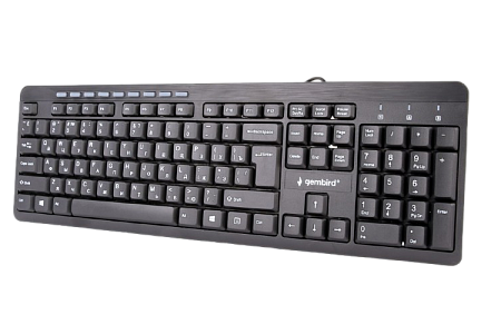 Клавиатура Gembird KB-UM-106-RU, Проводное, Чёрный