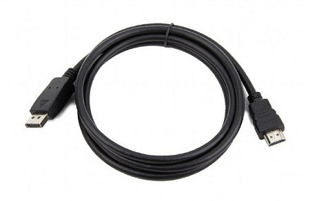 Видеокабель Cablexpert CC-DP-HDMI-6, DisplayPort (M) - HDMI (F), 1,8м, Чёрный