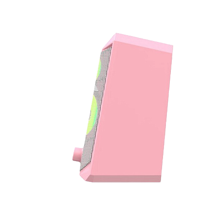 Gaming Speakers Havit SK202, 2x2.5" drivers, 2x3W RMS, 4Ohm, 3.5mm+USB, RGB, Pink 