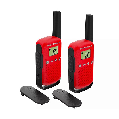 Motorola Walkie-Talkie TalkAbout T42, Twin, 16 Channels, 4km, Red Motorola Walkie-Talkie TalkAbout T42, Twin, 16 Channels, 4km, Red