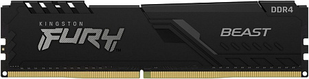 .4GB DDR4-2666MHz  Kingston FURY Beast (KF426C16BB/4), CL16-18-18, 1.2V, Intel XMP 2.0, Black
