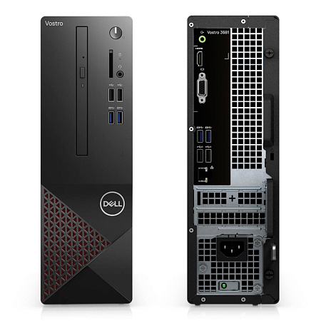 Dell Vostro 3681 SFF Black (Core i3-10100 3.6-4.3 GHz, 4GB RAM, 1TB HDD, DVD-RW, WiFi, Ubuntu) 