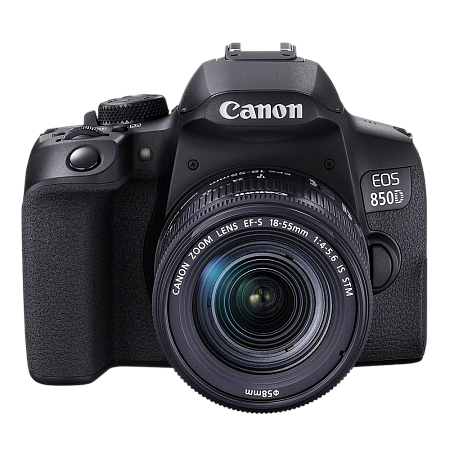 Зеркальный фотоаппарат Canon EOS 850D + EF-S 18-55 IS, Чёрный