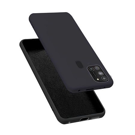 Helmet Case Liquid Silicone Samsung A21S, Black