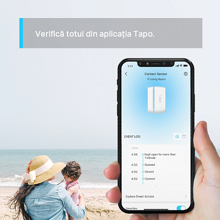 TP-Link Wireless Smart Contact Sensor "Tapo T110", White