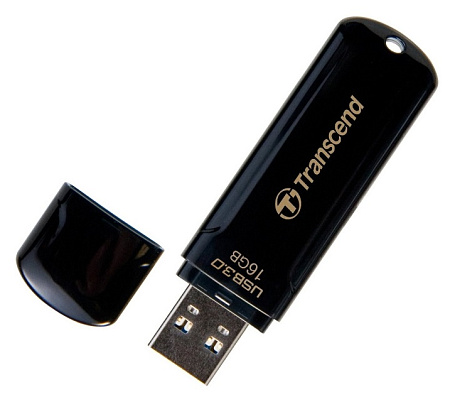 USB Flash накопитель Transcend JetFlash 700, 16Гб, Чёрный