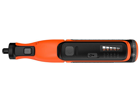 Cordless Rotary Tool Black+Decker (BCRT8IK-XJ) 7.2V  Kitbox+ 53 Accesoriess, 0-29.500 rpm, USB charg