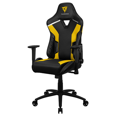 Gaming Chair ThunderX3 TC3 Black/Bumblebee Yellow, User max load up to 150kg / height 165-185cm