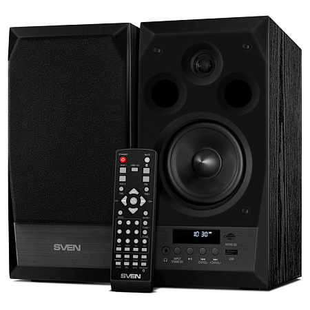 Speakers SVEN "MC-10" Black, 50w, Bluetooth, SD, USB Flash, Remote Control, FM, 3.5mm jack