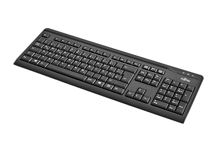 Keyboard Fujitsu KB410 USB Black RU/US