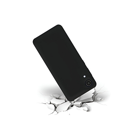 Helmet Case Liquid Silicone Samsung A03 Core, Black Helmet Case Liquid Silicone Samsung A03 Core, Black
