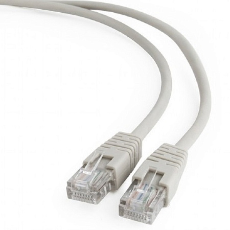  5m, FTP Patch Cord  Gray, PP22-5M, Cat.5E, Cablexpert, molded strain relief 50u" plugs