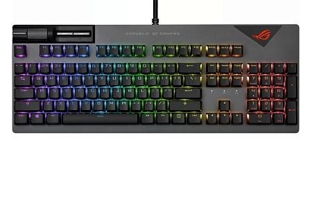 Gaming Keyboard Asus ROG Strix Flare II, Mechanical , NX Red SW, PBT, US Layout,Wrist rest, RGB, USB