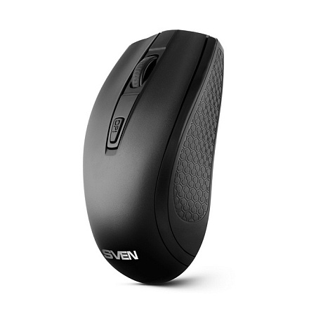 Wireless Mouse SVEN RX-220W, 800-1600 dpi, 4 buttons, 65g, Ambidextrous, 1xAA, 2.4Ghz, Black