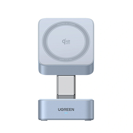 UGREEN MagFlow 2-in-1 Magnetic Wireless Charger Q2 25W, Blue