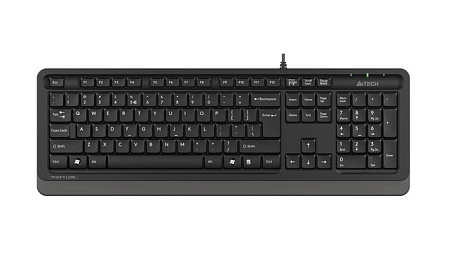Keyboard A4Tech FK10, Multimedia Hot Keys, Laser Inscribed Keys , Splash Proof, 1.5m, USB, EN/RU/RO,