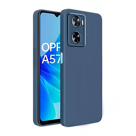 Helmet Case Liquid Silicone Oppo A57s, Blue