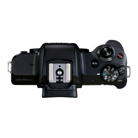 Беззеркальный фотоаппарат Canon EOS M50 Mark II, Black + EF-M 15-45 IS, Чёрный