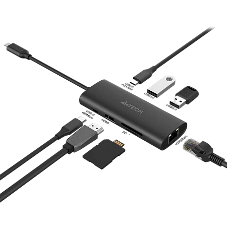 Док-станция A4Tech DST-80C, Серый