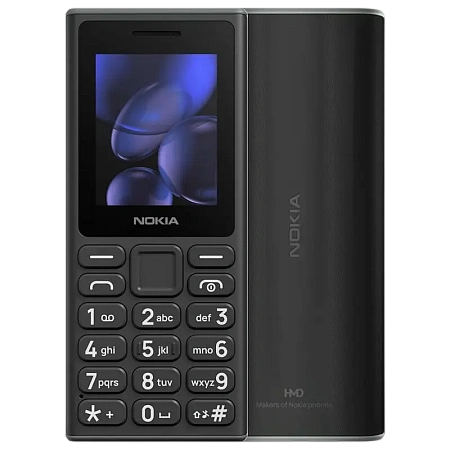 Мобильный телефон Nokia 105 (2024), Чёрный, iphone, xiaomi, samsung, oppo, чехол, стекло