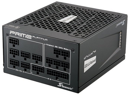 Power Supply ATX 1000W Seasonic Prime PX-1000 80+ Platinum, 135mm, Full Modular, Fanless until 40%