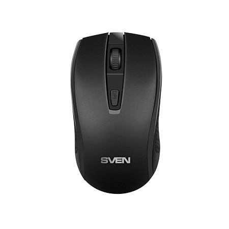 Wireless Mouse SVEN RX-220W, 800-1600 dpi, 4 buttons, 65g, Ambidextrous, 1xAA, 2.4Ghz, Black