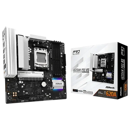 Материнская плата ASRock A620AM PRO RS, AM5, AMD A620A, Micro-ATX