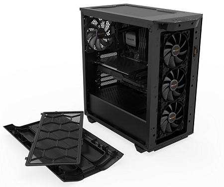 Case ATX be quiet! Pure Base 500 DX, w/o PSU, 3x140mm, 2xARGB Strips, Tempered Glass, Dust filters, 