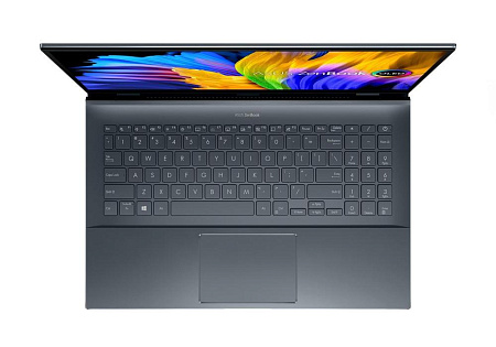 Ноутбук 15,6" ASUS Zenbook Pro 15 OLED UM535QE, Pine Grey, AMD Ryzen 9 5900HX, 16Гб/1024Гб, Без ОС