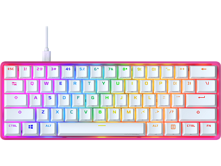 Клавиатура HyperX Alloy Origins 60, Проводное, Розовый