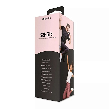 Forever Bluetooth Microphone with Speaker BMS-500, Pink