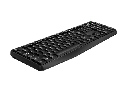 Keyboard Genius KB-117, Classic, 12 Fn keys, Concave Keycap, Spill Resistant, 1.5m, USB, EN/RU, Blac