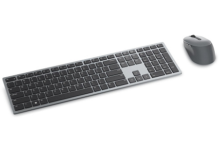 Wireless Keyboard & Mouse Dell Premier Multi-Device KM7321W, Well-crafted design, 2.4Ghz/BT, Russian