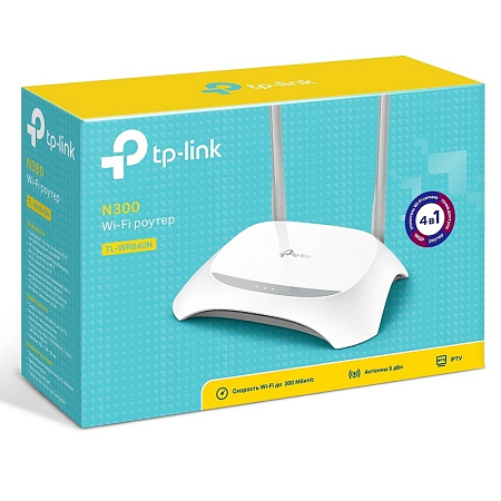 Wi-Fi N TP-LINK Router, "TL-WR840N", 300Mbps, WISP Wi-Fi N TP-LINK Router, "TL-WR840N", 300Mbps, WISP