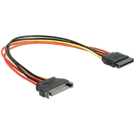 Cable SATA power extention cable, 0.3 m, Cablexpert CC-SATAMF-01