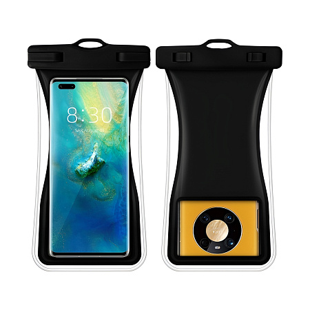 WOO Waterproof Case fo Phone up to 7.2", Black.