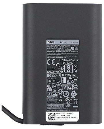 DELL  AC Adapter - Type-C 65W, Kit for Laptops with 1m power cord included.(450-AGOB)