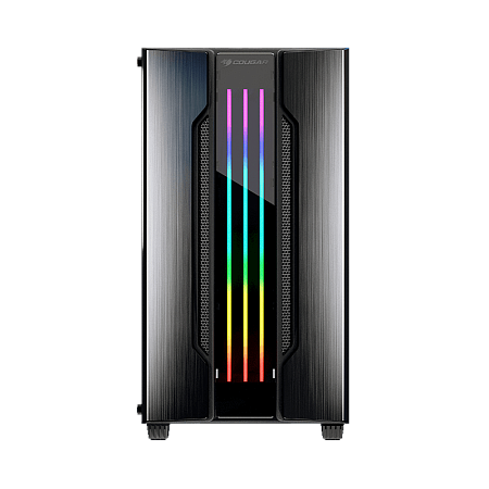 Case mATX Cougar Gemini M, w/o PSU, 1x120mm fan, ARGB stips, Tempered Glass, USB3.0, Iron-Gray