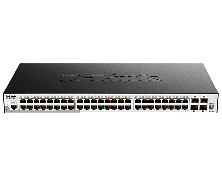 48-port 1GBASE-T, 2 SFP 1GB, 4 SFP+ 10GB, D-Link DGS-1510-52X