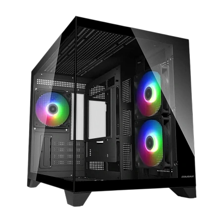 Компьютерный корпус Cougar FV150 Mini RGB, Mini-Tower, Без блока питания, Чёрный