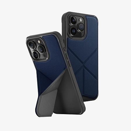 Uniq Case Hybrid Magclick Charging Transforma for iPhone 15 Pro, Blue