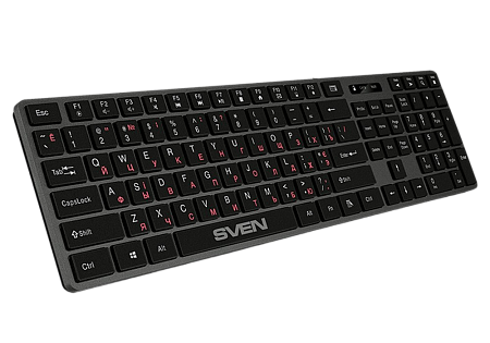 Клавиатура SVEN KB-E5000, Проводное, Чёрный