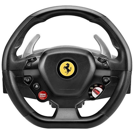 Wheel Thrustmaster T80 Ferrari 488 GTB Edition,11", 240 degree, 11 buttons, D-pad, 2-pedal pedal set