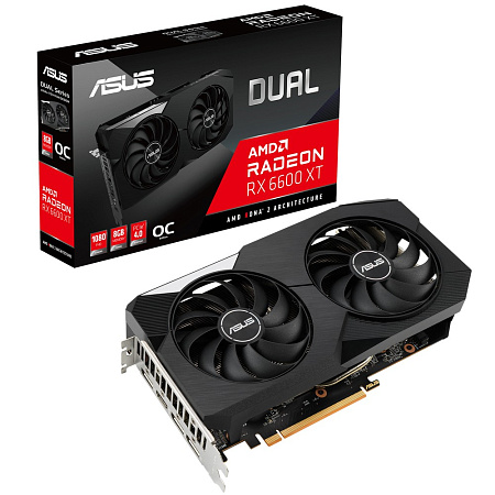 VGA ASUS Radeon RX 6600 XT 8GB GDDR6 Dual OC (DUAL-RX6600XT-O8G) VGA ASUS Radeon RX 6600 XT 8GB GDDR6 Dual OC (DUAL-RX6600XT-O8G)