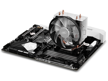 AC Deepcool "GAMMAXX 300B" (17.8-21dBA, 40CFM, 120mm, Blue LED, PWM, 130W, 440g.) AC Deepcool "GAMMAXX 300B" (17.8-21dBA, 40CFM, 120mm, Blue LED, PWM, 130W, 440g.)