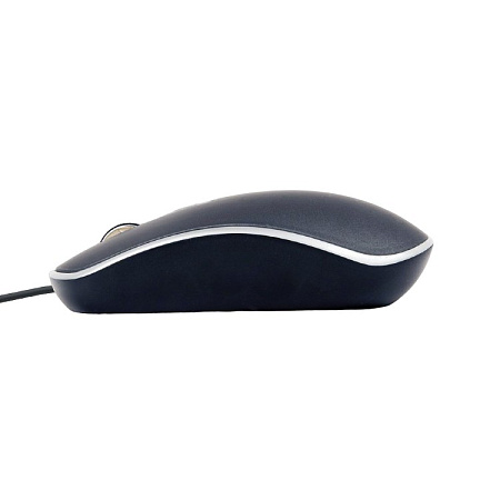 Mouse Gembird MUS-4B-06-BS, 800-1200 dpi, 4 buttons, Ambidextrous, 1.35m, Black/Silver, USB