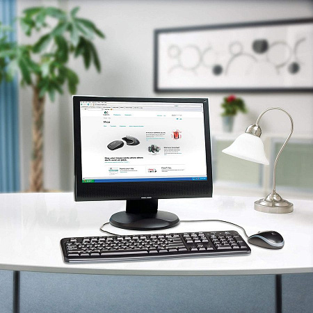 Keyboard & Mouse Logitech MK120, Thin profile, Spill-resistant, Quiet typing, 1000dpi, 3 buttons, 1.